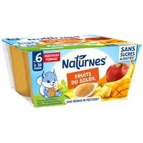 Naturnes, Fruits du soleil sans sucres ajoutés de 6 à 36 mois