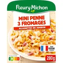 Fleury michon, Mini Penne 3 fromages allumettes de jambon