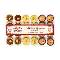 Amore del Piemonti, Cestini assortiment chocolat-noisette, pistache, praliné x24