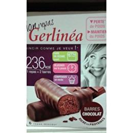 GERLINÉA Barres substitut de repas au chocolat noir x6
