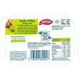 SAUPIQUET Filets sardines huile d'olive vierge extra 1/6