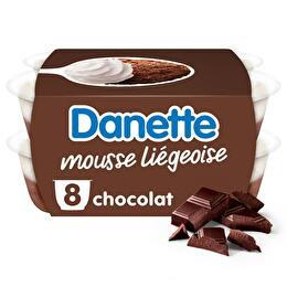DANETTE Mousse liégeoise au chocolat