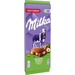 MILKA Chocolat au lait aux noisettes entières