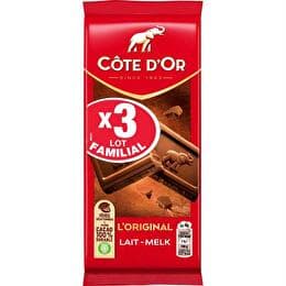 CÔTE D'OR Chocolat au lait  L'original