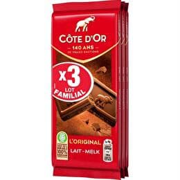 CÔTE D'OR Chocolat au lait  L'original