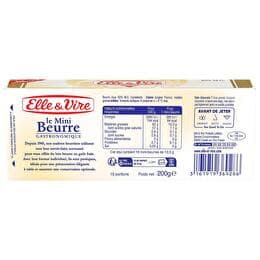 ELLE & VIRE Mini beurre doux  82% MG  16x12.5g