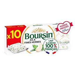 BOURSIN Fromage ail et fines herbes en portions