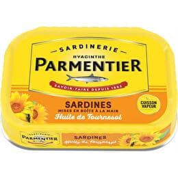 PARMENTIER Sardines à l'huile de tournesol