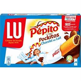 PÉPITO LU Biscuits Pockitos au chocolat au ait