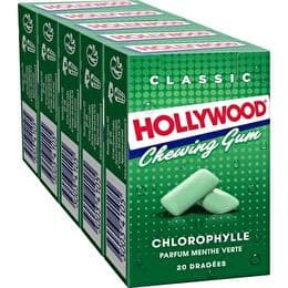 HOLLYWOOD Chewing- gum à la chlorophylle x5