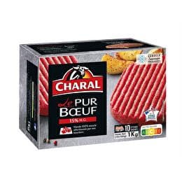 CHARAL Viande hachée Pur boeuf 15% MG