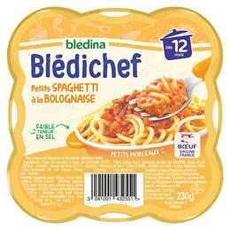 BLÉDINA Blédichef - Petits spaghetti à la bolognaise dès12mois