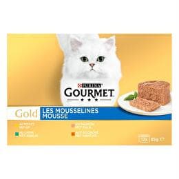 GOURMET Repas pour chat Gold les mousselines 4 Variétés