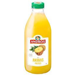 ANDROS Jus d'ananas pressés bouteille 1L