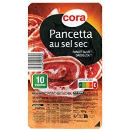 CORA Pancetta au sel sec 10 tranches