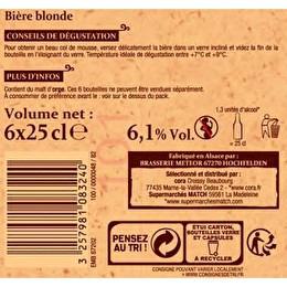 PATRIMOINE GOURMAND Bière blonde d'Alsace 6.1%