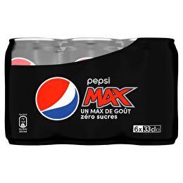 MAX PEPSI Soda à base de cola sans sucres