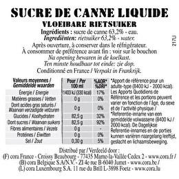 NAUTILUS Sucre de canne liquide 1%