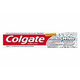 COLGATE Dentifrice Max White Menthe Cristal 75Ml