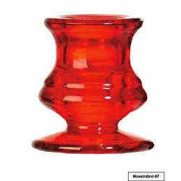 DEVINEAU Bougeoir urne rouge