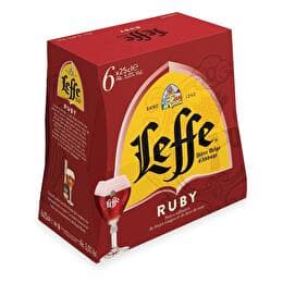 LEFFE Ruby bière aux fruits rouges & bois de rose 5%