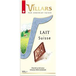 VILLARS Chocolat au lait suisse