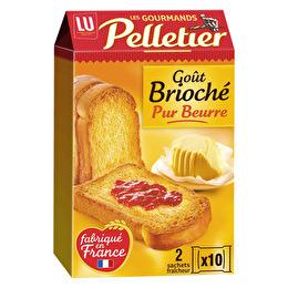 PELLETIER LU Biscottes la gourmande goût brioché pur beurre x20
