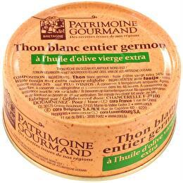 PATRIMOINE GOURMAND Thon blanc entier germon à l'huile d'olive vierge extra