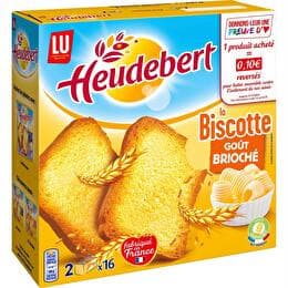 HEUDEBERT LU Biscotte goût brioché x 32