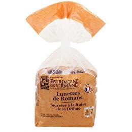 PATRIMOINE GOURMAND Biscuits lunettes de Romans fourrées à la fraise de Drôme