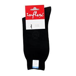 INFLUX Mi chaussettes Jersey + Broderie blason fil écosse, noir, 42/43