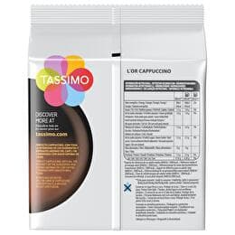 L'OR TASSIMO Dosettes café cappucino x8