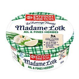 MADAME LOÏK PAYSAN BRETON Fromage fouetté ail et fines herbes