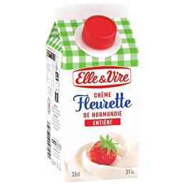 ELLE & VIRE Crème fleurette entière 30% MG