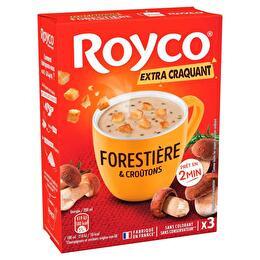 ROYCO Soupe délice à la forestière et croûtons au thym extra craquant