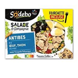 SALADE & COMPAGNIE SODEBO Salade Antibes Thon olives oeuf crudités