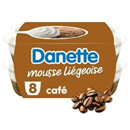 DANETTE DANONE Mousse liégeoise au  café