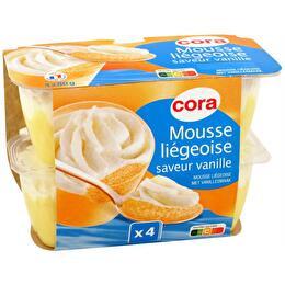 CORA Mousse liégeoise saveur vanille
