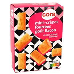 CORA Mini crepes fourrees bacon cora degustation 65g