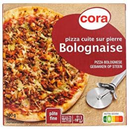 CORA Pizza bolognaise cuite sur pierre