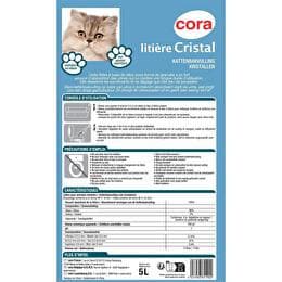 CORA Litière cristal  silice chat
