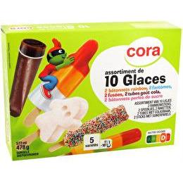 CORA Assortiment glace x10