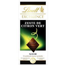 EXCELLENCE LINDT Chocolat  noir zeste de citron vert