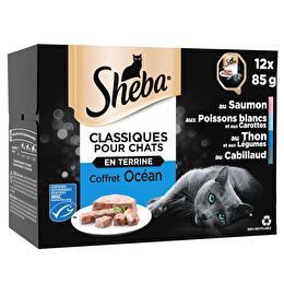 SHEBA Terrine pour chat coffret océan
