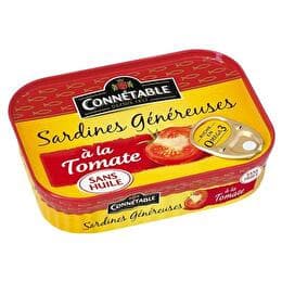 CONNÉTABLE Sardines généreuses à la sauce tomate sans huile