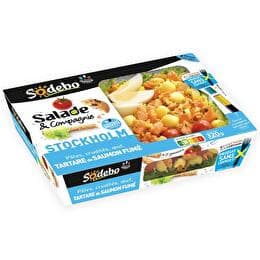 SALADE & COMPAGNIE SODEBO Salade Stockholm pâtes, crudités, oeuf, tartare de saumon fumé