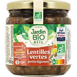 JARDIN BIO ÉTIC Lentilles cuisinées aux petits légumes BIO