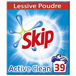 SKIP Lessive poudre Active Clean 39 lavages