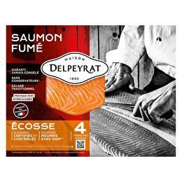 DELPEYRAT Le Saumon Fumé Ecosse x4