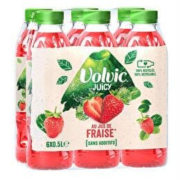 JUICY VOLVIC Eau aromatisée au jus de  fraise
